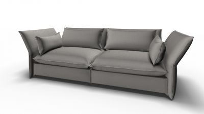 Mariposa 3-Sitzer Sofa Silbergrau Vitra